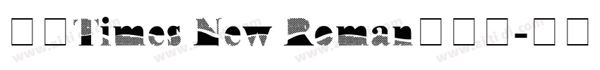 合并Times New Roman与宋体字体转换